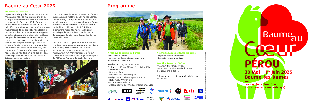 Programme Baume au Cœur 2025
