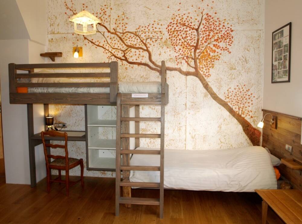 Chambre avec mezzanine Vert Logis