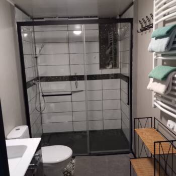 douche italienne- Les pivoines blanches