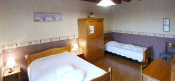 Chambre familiale Ferme Auberge du Ligier