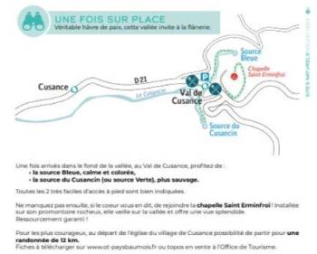Parcours source Bleue source Verte