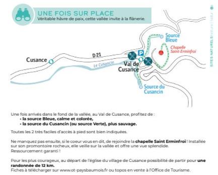 Parcours source Bleue source Verte