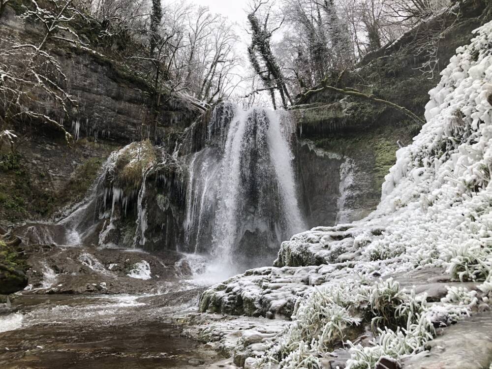 Cascade de l'audeux Hiver 2025